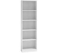 BDW - Étagère R40 - Bibliothèque - 182 x 40 x 30 cm - Range-dossiers - Blanche - pour Salon, Bureau ou Chambre - Design Moderne, pour des Pièces du Style Loft ou Scandinave