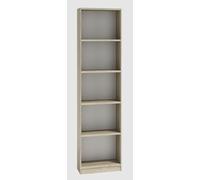 BDW - Étagère R40 - Bibliothèque - 182 x 40 x 30 cm - Range-dossiers - Chêne Artisan Sonoma - pour Salon, Bureau ou Chambre - Design Moderne, pour des Pièces du Style Loft ou Scandinave