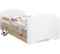BDW Lit d'enfant, Double face avec tiroir, Aucun motif, 160/80