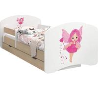 BDW Lit d'enfant, double face avec tiroir, magicien, 180/90