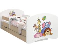 BDW Lit d'enfant, double face avec tiroir, Safari, 180/90