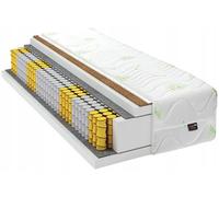 BDW Star Matelas à ressorts ensachés, 21 cm, ressorts ensachés 7 zones, double face, H2/H3, insert en coco, matelas orthopédique avec mousse confortable (80 x 200 x 21 cm)