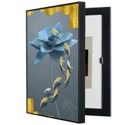 BDXZJ Cache Compteur Electrique Cache Tableau Electrique Decoratif Cacher Les Peintures Art Mural avec Cadre Poster Couvercle De Boîte De Compteur Moderne Décoratif Décoration Salon O,45 * 55cm
