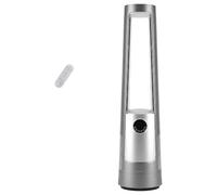 BE COOL AuraSilk Ventilateur tour 103 cm avec filtre H13 HEPA, sans rotor, 12 niveaux, moteur DC 55 W, télécommande, minuterie, fonction pivotante, purificateur d'air