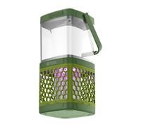 BE COOL Destructeur d'insectes solaire de camping | Lampe anti-moustiques 2 en 1 avec lumière LED | Rechargeable USB et solaire | Batterie 1800 mAh | Puissance 5 W | Intérieur et extérieur | Effet 40