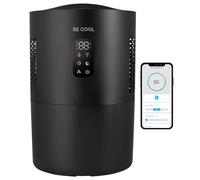 Be Cool Purificateur d'air 2 en 1 et humidificateur avec fonction de stérilisation UV, filtre évaporatif, 3 niveaux d'humidité, indicateur de température ambiante et humidité, minuteur, mode d'arôme