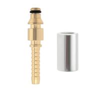 Be In Your Mind 1 Pièce Raccord de tuyau de nettoyeur haute pression en laiton 1/4 pouce Adaptateur de nettoyeur haute pression mâle 6,5 mm avec virole de sertissage Compatible avec Stihl
