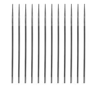 Be In Your Mind 12pcs Ronde Tronçonneuse Lime en Acier Scie à Chaîne Lime Affûteuse Accessoires pour 0.325 Scies Moyennes Tronçonneuse Affûtage Lime 4.8x200mm Argent
