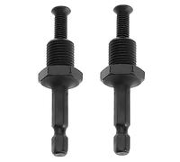 Be In Your Mind 2pcs Adaptateur de Mandrin de Perceuse à Percussion Électrique Adaptateur de Tige Hexagonale Filetage 1/2"-20UNF avec Vis à Filetage Hexagonal 1/4'' pour Mandrin de Forage