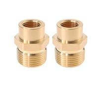 Be In Your Mind Lot de 2 connecteurs G1/4" femelle vers M22 x 1,5 mâle en laiton pour nettoyeur haute pression