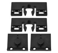 Be In Your Mind Lot de 2 loquets de porte de balcon compatibles avec les ensembles de loquets de porte de balcon Schuco 253655 254617 98050401 en plastique noir 74 mm x 29,5 mm