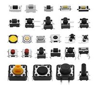 Be In Your Mind Lot de 260 boutons poussoirs tactiles à bouton poussoir, 26 valeurs, 4 broches, 3 broches, 2 broches pour téléviseur, équipement audio, enregistreurs vidéo QC-26 V