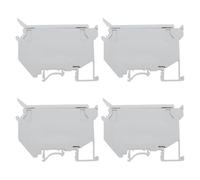 Be In Your Mind Lot de 4 blocs de jonction UK5-HESI sans lumière LED 6,3 A pour fusible 5 x 20 mm Gris