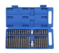 Be In Your Mind Lot de 40 douilles mixtes hexagonales triple carré Torx pour 30 et 75 mm de longueur (Cr-v) - avec douilles 3/8 et 1/2