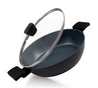 BE Living Delight Sauteuse Ø 28 cm avec couvercle, céramique, sans PFAS, induction, noir