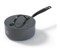 BE Living Essential Casserole avec couvercle Ø 18 cm, Revêtement antiadhésif en céramique, Induction, Compatible avec tous les types de feux, Sans PTFE ni PFOA, Gris
