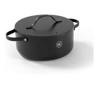 BE Living Essential Faitout Ø 28 cm Avec Couvercle, Casserole Céramique Antiadhésive, Sans PFAS, Compatible Induction, Noir