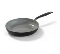 BE Living Essential Poêle Ø 30 cm, Revêtement Céramique Antiadhésif, Sans PFAS, Compatible Induction, Noir