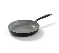 BE Living Essential Poêle à frire 20 cm avec couvercle - Revêtement antiadhésif en céramique - Compatible induction - Sans PTFE ni PFOA - Noir
