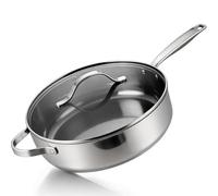 Poêle à frire BE living en acier inoxydable – Ø 28 cm – Céramique – Induction – Revêtement antiadhésif sans – Poêle à frire – Série Essential
