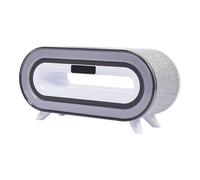 Be Mix - HT0200 - Réveil Enceinte Multifonction Bluetooth avec Alarme - Éclairage LED - Connexion Facile - Design Compact - Idéal pour Bureau ou Table de Nuit - Couleur Grise - Taille Standard