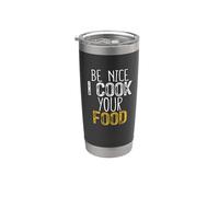 Be Nice I Cook your Food Gobelet isotherme en acier inoxydable double paroi