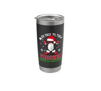 Be Nice To The Trucker Santa Is Watching Christmas Xmas Gobelet isotherme en acier inoxydable double paroi
