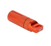 BE-TOOL Bouteille étanche - 1 récipient EDC entièrement en métal - Outil de survie pour disque U, équipement de pêche, argent (tête ronde)
