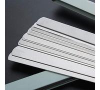 BE-TOOL Jauge d'épaisseur à 17 lames, outil de mesure d'écart en acier inoxydable marqué jauge métrique (300 x 10 mm, 1 pièce)