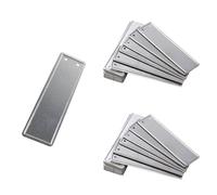 BE-TOOL Lot de 100 étiquettes à suspendre en métal avec fils étanches en aluminium pour plantes, arbres et fleurs, essais de rempotage