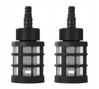 BE-TOOL Lot de 2 filtres à tuyau d'aspiration pour pompe à eau, convient | Filtre d'admission pour nettoyeur haute pression avec clapet anti-retour pour pompe à eau et machine à laver