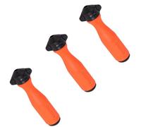 BE-TOOL Lot de 3 poignées de limes rondes pour tronçonneuse, 13 cm x 4 cm, pour l'entretien de la tronçonneuse, le travail du bois, les tâches de travail des métaux