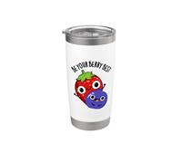 Be Your Berry Best Jeu de mots amusant aux fruits Gobelet isotherme en acier inoxydable double paroi