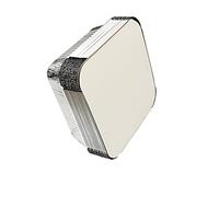 Be4Ever FCB05 Plateaux en aluminium avec couvercles - Grands récipients en papier pour rôtir, cuire au four, griller, cuire les aliments, conserver et congeler 22,9 x cm carrés (20 couvercles)