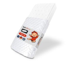 be4home Matelas bébé pour berceau 140 x 70 cm, respirant, antiallergique, réversible, matelas pour couffin, matelas pour poussette