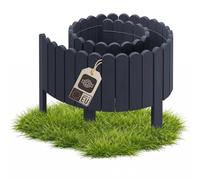 be4nature Bordure de Jardin Bois Flexible 30 x 200 cm Gris imprégné Bordure de Parterre Rouleau clôture décorative palissade Bordure de pelouse