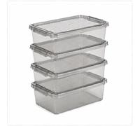 keeeper Boîtes à chaussures 5,6 litres – Lot de 4