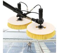 Beachtiful Brosse et Tige de Nettoyage de Panneaux Solaires électriques, avec Convertisseur de Puissance, pour Le Nettoyage des Panneaux Solaires et du Verre, 110V - 240V,24.6ft(7.5m)