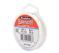 Beadalon Elastcity Fil élastique Transparent 0,5 mm x 25 m