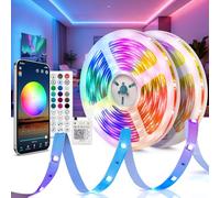 Beaeet Ruban LED 30m 24V RGB, Ruban LED Chambre avec Télécommande & App Bluetooth, LED Gaming, Bande LED Intérieur pour Plafond, Mur et Lit, Bandeau LED, Lumière LED 5050 (2×15m)