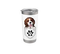 Beagle dans une poche - Beagle de poche pour garçons et filles Gobelet isotherme en acier inoxydable double paroi