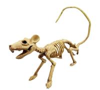 BEAHING Rat Squelette, Squelette de Rat pour décorations d'halloween 9x1, 9 x 2, 7 Pouces en Plastique pour Accessoire de Maison hantée