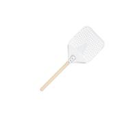 BEALIFE Pelle à Pizza carrée en Alliage d'aluminium, Pelle à Pizza de qualité supérieure avec Perforations, Techniques de Cuisson faciles, Pain,