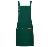 BEAMARKER Tablier à Bavette Réglable avec Longues Attaches pour Femmes et Hommes Grand Tablier de Chef avec Poches Imperméable pour Cuisine Pâtisserie Restaurants Serveurs Nettoyage Réparations à Domi
