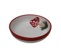 Beamel Home Assiette à râpe en céramique fabriquée à la main Design décoratif Ustensile de cuisine Art fonctionnel Vaisselle artisanale (champignon, XL)