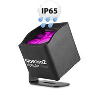 BeamZ BBP44 Projecteur sur Batterie Compact RGBW IP65 -16 Watts, Résistant aux Intempéries, Autonomie 25 Heures Noir