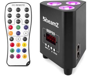 beamZ BBP93 Battery Uplight Trusslight Par 3x 10W - Projecteurs à batterie