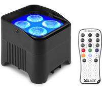 beamZ BBP94W Battery Uplight Par 4x12W WDMX - Projecteurs à batterie