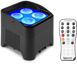 beamZ BBP94W Battery Uplight Par 4x12W WDMX - Projecteurs à batterie