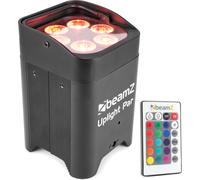 BeamZ Projecteur Uplight PAR BBP96 batterie 6x12W LED sans fil DMX/auto noir